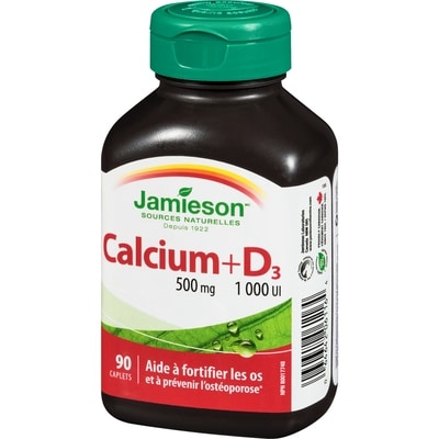 Calcium 500 mg + Vitamine D3 1 000 UI