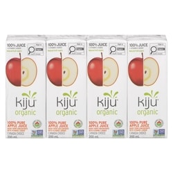 Kiju Organic 100% Pure Apple Juice Boxes 4x200.0 ml, $0.34/100ml