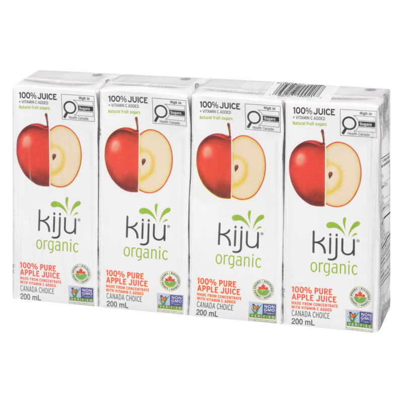 Organic 100% Pure Apple Juice Boxes