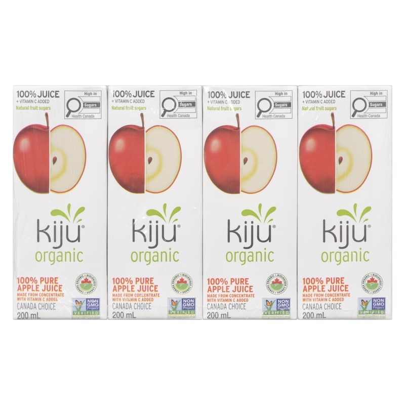 Organic 100% Pure Apple Juice Boxes
