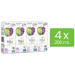 Kiju Apple Grape Fruit Juice Boxes 4x200.0 ml, $0.62/100ml