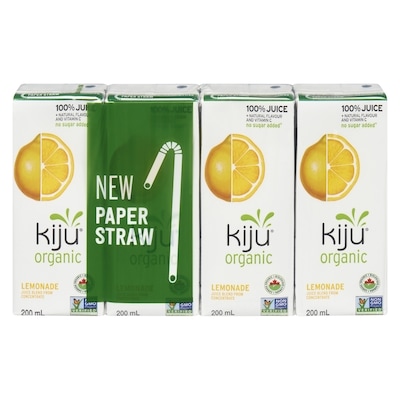 Kiju Organic Lemonade Fruit Juice Boxes 4x200.0 ml, $0.62/100ml