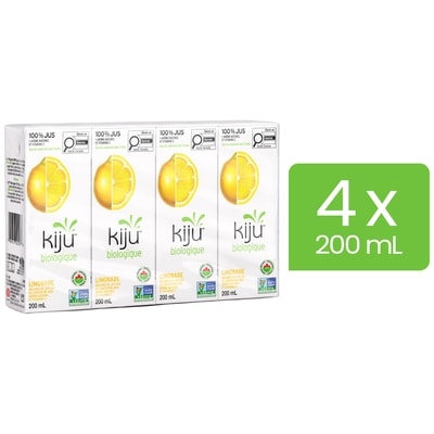 Kiju Boîtes de jus de fruits limonade biologique 4x200.0 ml, 0,62 $/100ml