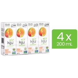 Kiju Boîtes de jus de fruits mangue et orange biologique 4x200.0 ml, 0,44 $/100ml