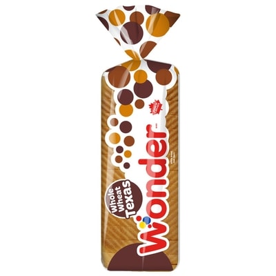 Wonder Texas Style Bread 100% Whole Wheat 600 g, $0.67/100g