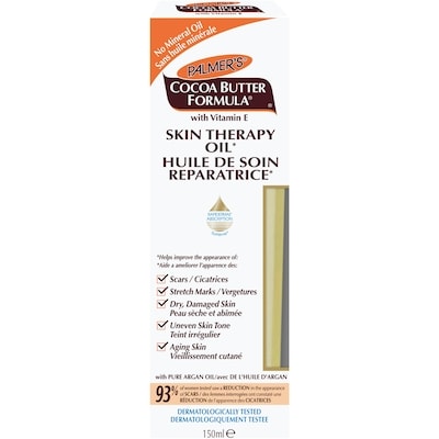 Palmer’s Huile de soin réparatrice Formule au beurre de cacao 150 ml, 9,33 $/100ml