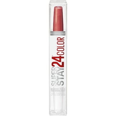 Maybelline MaybellineNY Super Stay 24 Couleur Rouge à Lèvres et Baume Couche de Finition 020 Continuous Coral 4.1 g, 353,41 $/100g