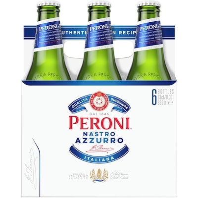Peroni Beer Bottles (ID required at pick-up) 6x330.0 ml, $0.83/100ml