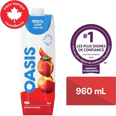 Oasis Jus de pomme 960 ml, 0,21 $/100ml