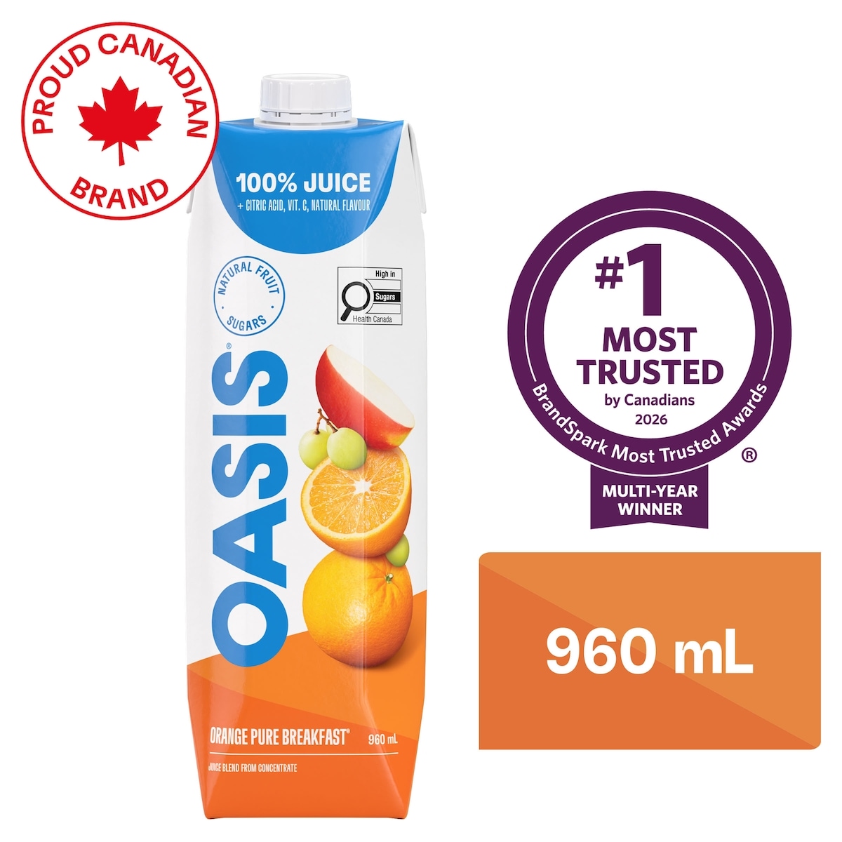 OASIS Pure Breakfast Orange Juice