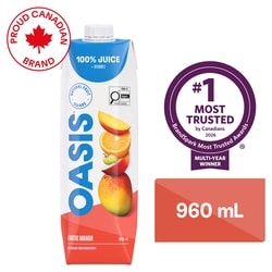 Oasis Exotic Mango Fruit Juice 960 ml, $0.29/100ml