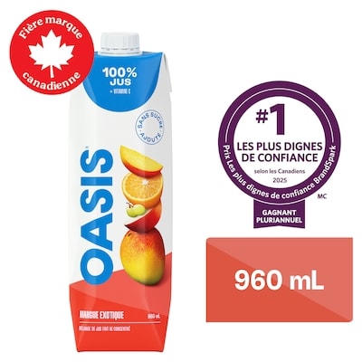Oasis Jus de mangue exotique 960 ml, 0,21 $/100ml