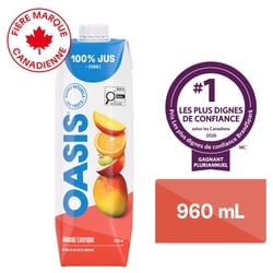 Oasis Jus de mangue exotique 960 ml, 0,29 $/100ml