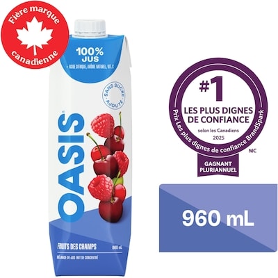 Oasis Jus de fruits des champs 960 ml, 0,14 $/100ml
