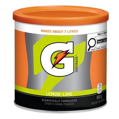 Gatorade Poudre boisson citron-lime 560 g, 1,61 $/100g