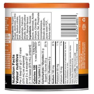 Orange Sports Drink Powder