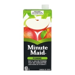 Minute Maid Jus de pomme Carton 1 l, 0,18 $/100ml