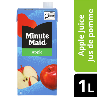 Minute Maid Jus de pomme Carton 1 l, 0,25 $/100ml