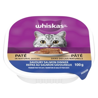 Whiskas Salmon Dinner Wet Cat Food 100 g, $1.69/100g