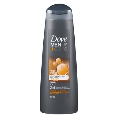 Dove 2-in-1 Shampoo + Conditioner Thick & Strong 355 ml, $1.69/100ml