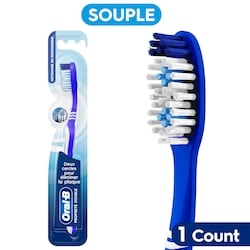 Oral-B Brosse à dents Propreté double, souple, 1 unité 1 ea, 2,00 $/1ch