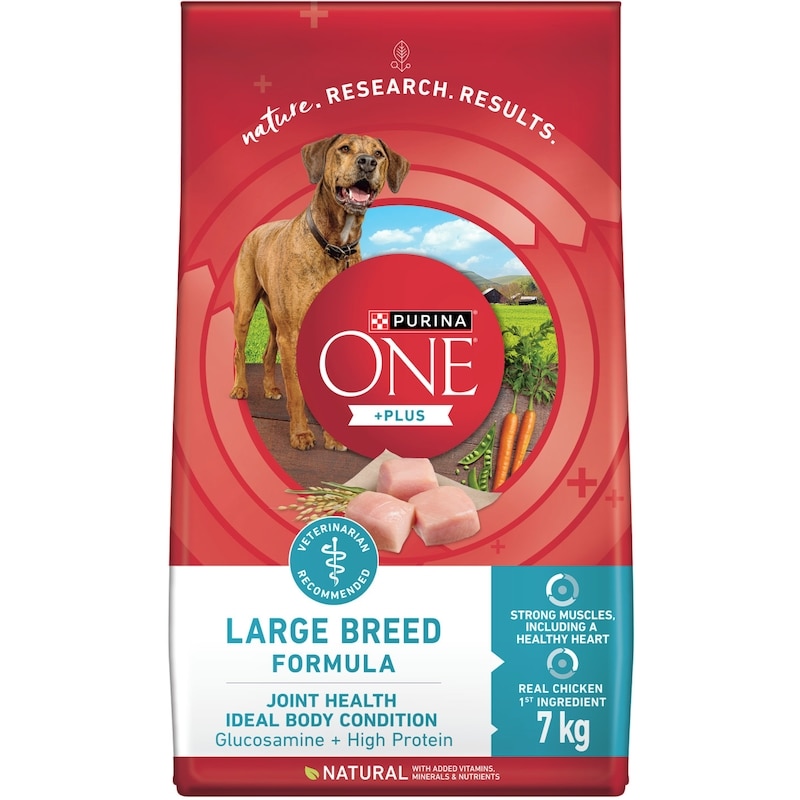 Purina ONE +Plus Large Breed Formula Chicken, Dry Dog Food - 7 kg