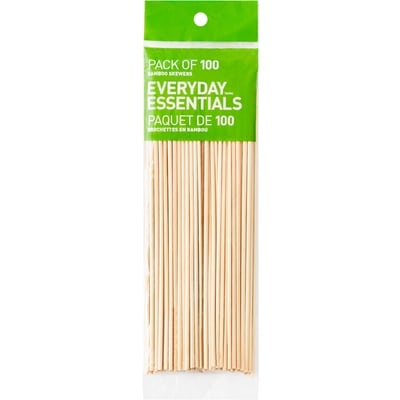 Everyday Essentials Bamboo Skewers 100-Count 100x1.0 ea, $0.03/1ea