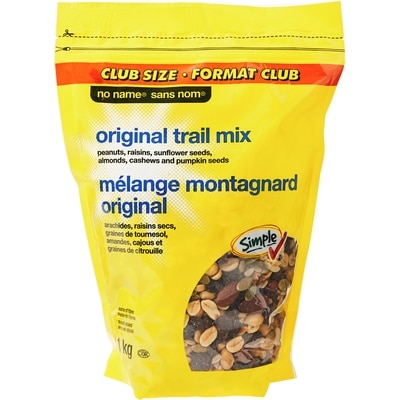 Sans Nom Mélange montagnard original, format club 1 kg, 1,20 $/100g