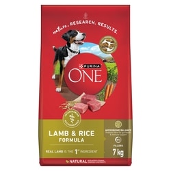Purina ONE Microbiome Balance Lamb & Rice Formula, Dry Dog Food 7 kg, $0.50/100g