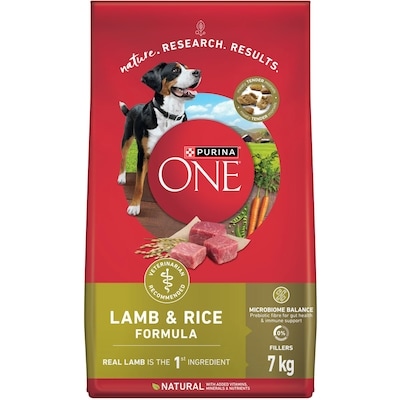 Purina ONE Microbiome Balance Lamb & Rice Formula, Dry Dog Food 7 kg, $0.50/100g