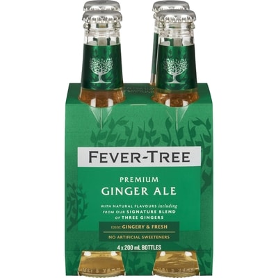 Fever Tree Ginger Ale  4x200.0 ml, $0.94/100ml
