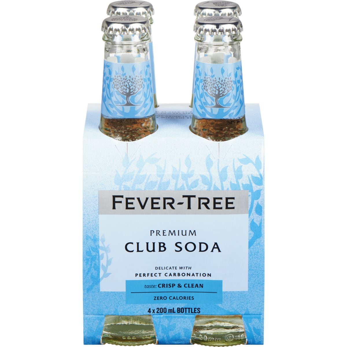 Fever Tree Soda Water  4x200.0 ml, $1.00/100ml