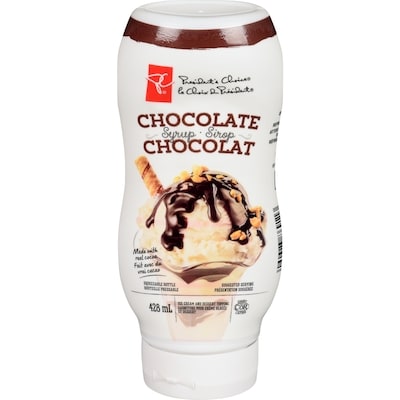 President's Choice Chocolate Syrup 428 ml, $1.28/100ml