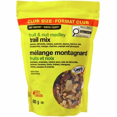 Sans Nom Mélange montagnard de fruits et de noix, format club 800 g, 1,63 $/100g