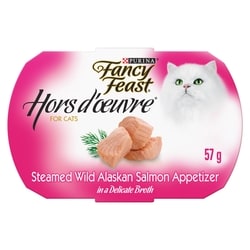 Purina Fancy Feast Hors d'Oeuvre Cat Treats Steamed Wild Alaskan Salmon Appetizer 57 g, $3.67/100g