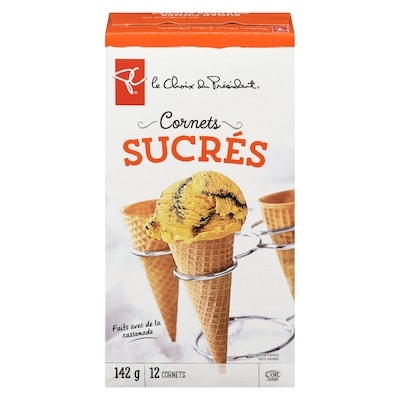 le Choix du Président Cornets sucrés 142 g, 1,96 $/100g