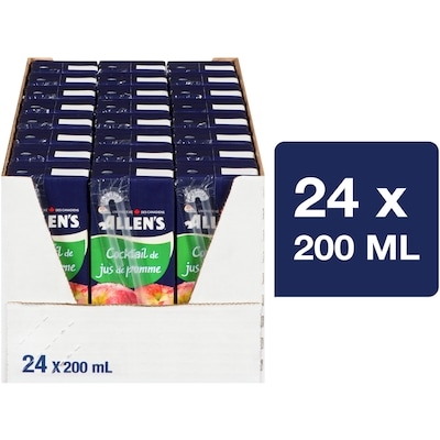 Allen’s Cocktail de jus de pomme 24x200.0 ml, 0,18 $/100ml