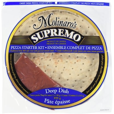 Molinaro’s Ensemble complet de pizza pâte épaisse 890 g, 0,25 $/100g