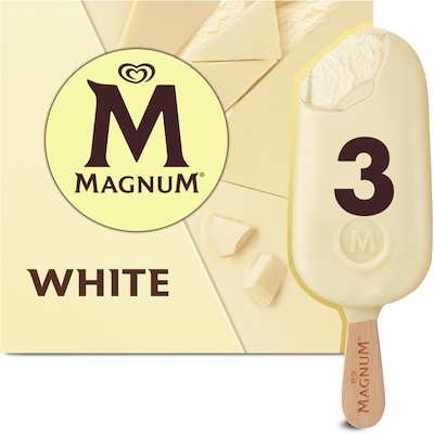 Magnum White Chocolate Ice Cream Bar 3x100.0 ml, $2.33/100ml