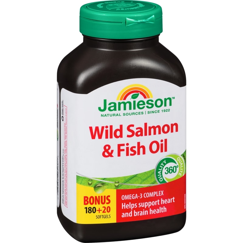 Wild Salmon and Fish Oils Omega-3 Complex 1,000 mg