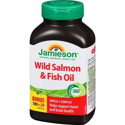 Wild Salmon and Fish Oils Omega-3 Complex 1,000 mg