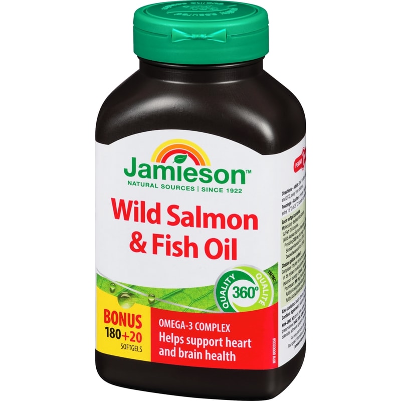 Wild Salmon and Fish Oils Omega-3 Complex 1,000 mg