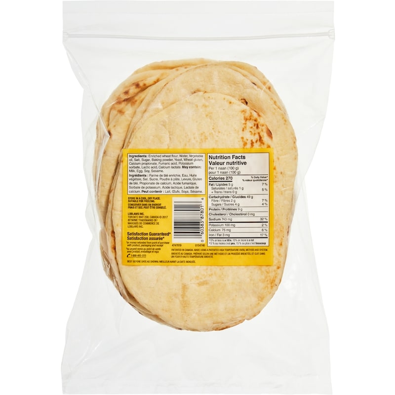 Naan Original Flatbreads, 10 pack