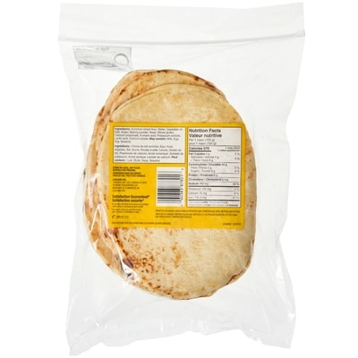 Pains plats Naan nature