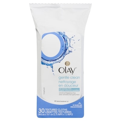 Olay Cleanse Gentle Facial Cloths, Fragrance-Free, 30 Count 1 ea, $9.99/1ea