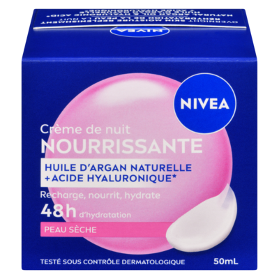 Nivea Soin de nuit nourrissant Aqua Effect 50 ml, 24,98 $/100ml