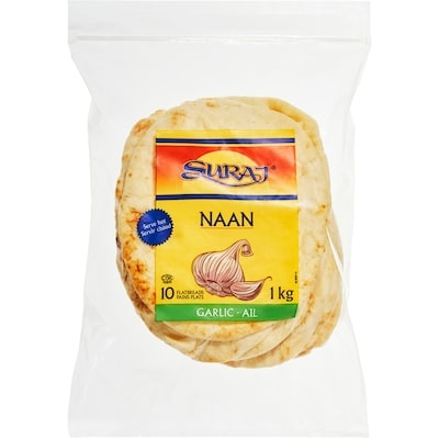 Suraj Naan Garlic Flatbreads 1 kg