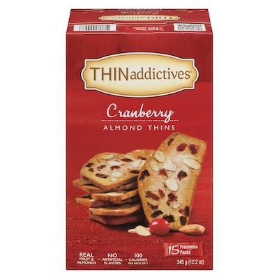 null Kosher Cranberry Almond Thins 345 g, $2.75/100g