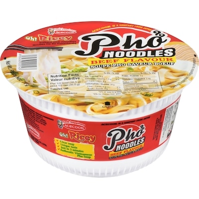 Oh Ricey Bol de nouilles tonkinoises instantanées au bœuf 70 g, 2,14 $/100g