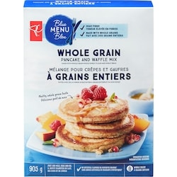 PC Menu Bleu Mélange pour crêpes et gaufres à grains entiers 905 g, 0,41 $/100g